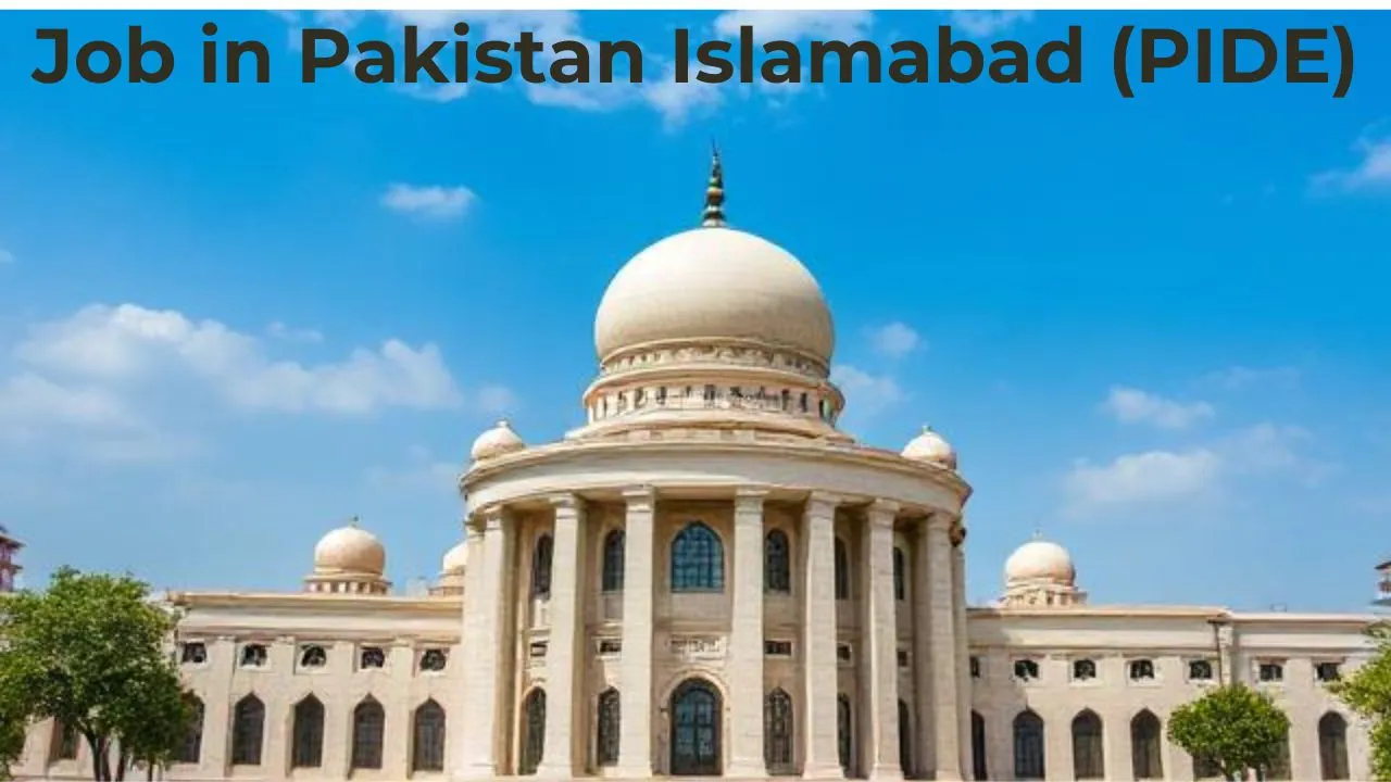 Job in Pakistan Islamabad (PIDE)